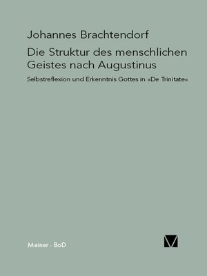 cover image of Die Struktur des menschlichen Geistes nach Augustinus